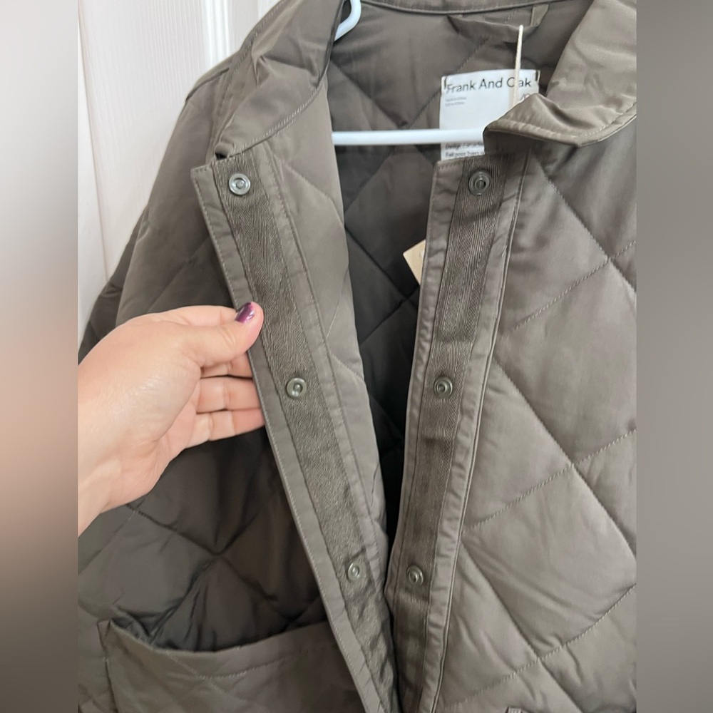 Frank & Oak Thermore Quilted Button Up Insulated Jacket - Picture 5 of 6